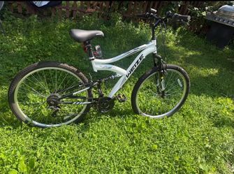 WEIZE Mountain Bike, 26/27.5 inch Outdoor Cycling Bike,18-Speed/High-Carbon Steel/Dual Full Suspension, Adjustable Ergonomic Seat for Men Women Adult,