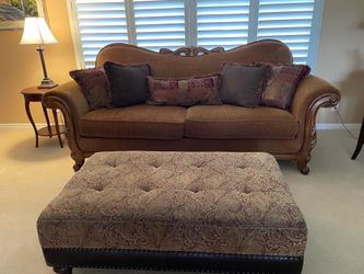 Couch, loveseat, ottoman