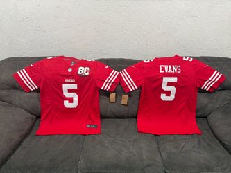 SF 49ers Mike Evans 80th anniversary jerseys