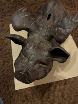 Cast Iron Heavy Piggy Bank 