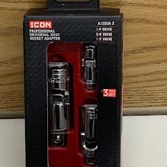 ICON A123US-3 Professional Universal Joint Socket Adapter Set, 3 Pc  57773