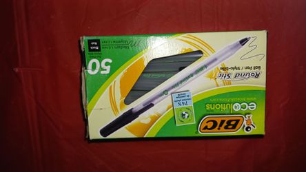New BIC 50 count BLACK ballpoint pens $7