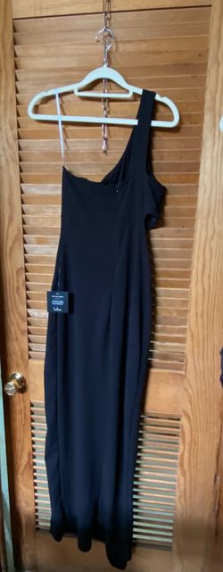 Lulus Medium One-Shoulder Cut-Out Black Maxi Dress