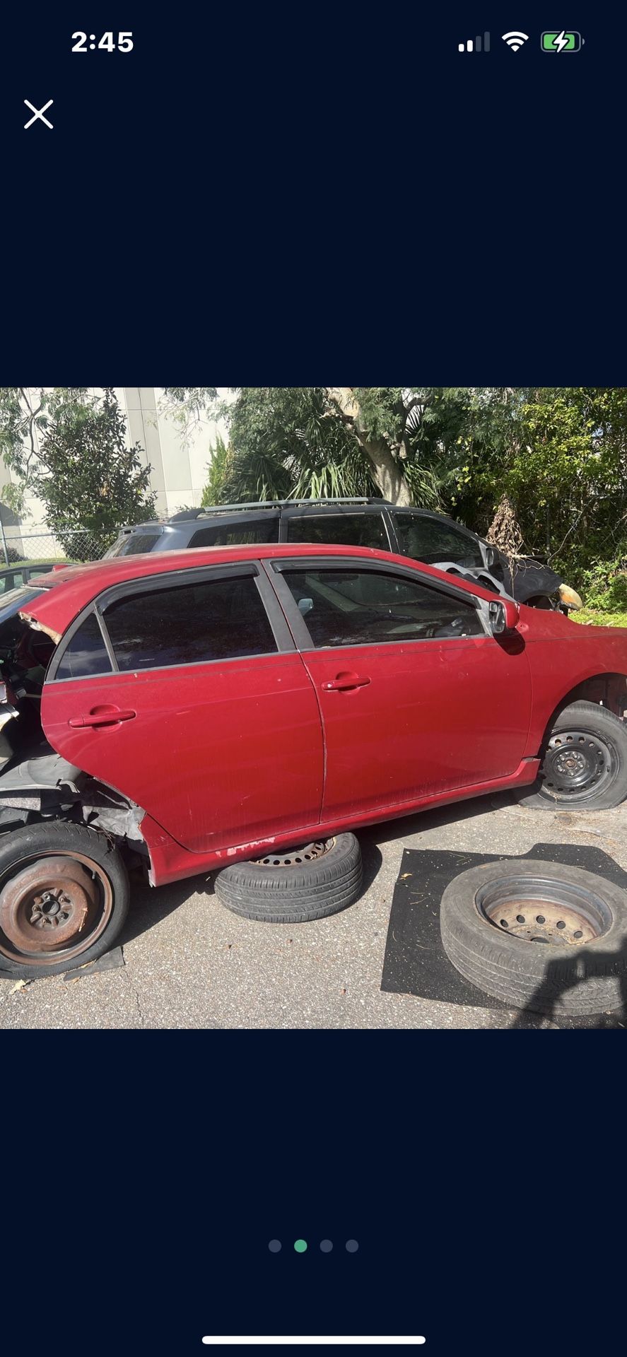 2 O O 9 TOYOTA COROLLA. PARTS CAR ONLY