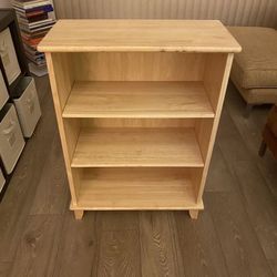 Proper wood Shelving.