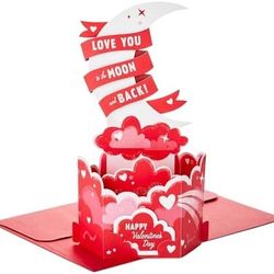 Hallmark Valentine's Day 3-D Pop-Up Card, 6.25" x 9"