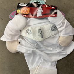 Disney Star Wars Princess Leia Dog Costumes Large & X Large