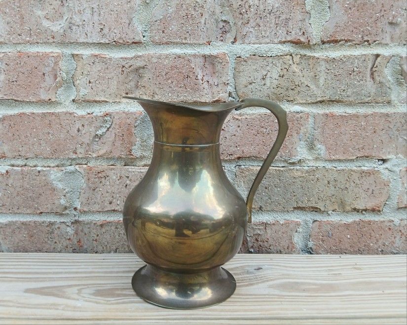 Vintage Brass Pitcher