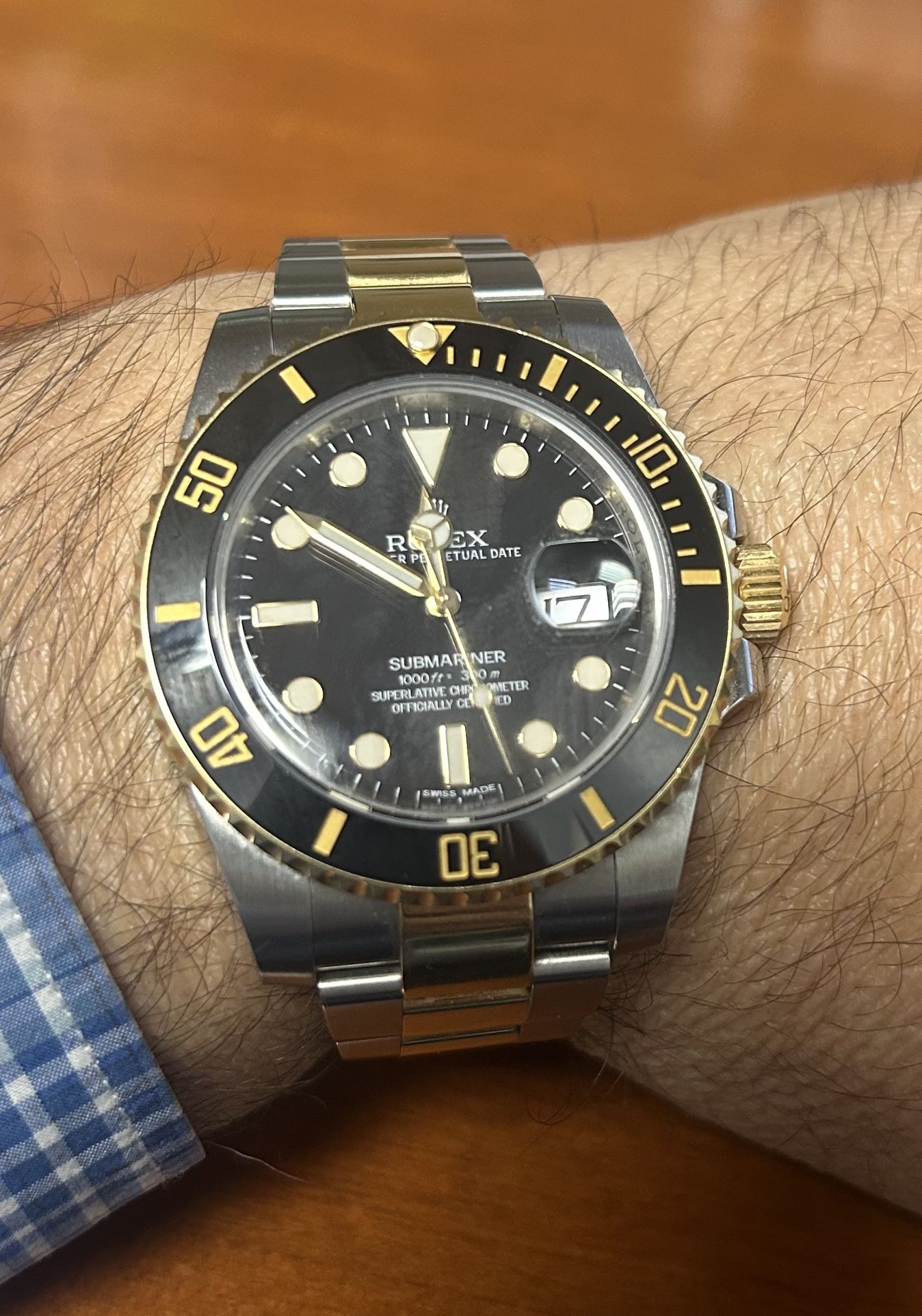 Rolex 116613 LN Submariner 2 Tone Date Oystersteel And gold. I am The only Owner.