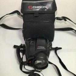 Chinon Genesis III 35mm Film Camera AF 38-110mm Macro With Camera Bag 