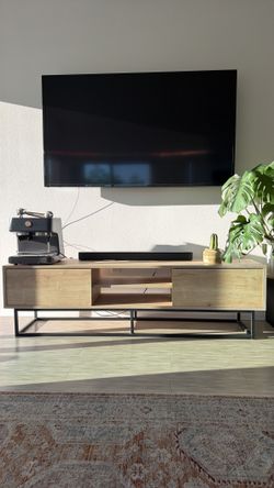 Wooden tv console
