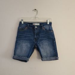 Levi's 511 Slim Cut-Off Denim Shorts Size : 14 Color: Denim Blue 