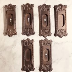 Pocket Door pulls - Cast iron 7 3/4”x 2 3/4” $20 each