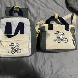 Toddler backpack and lunch bag