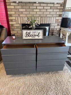 ✨✨BEAUTIFUL GRAY SOLID WOOD  6 DRAWER DRESSER BY KROEHLER ..DRESSER