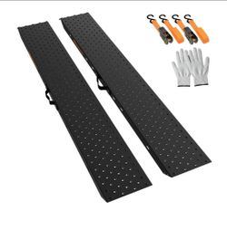 63" Black Steel Truck Loading Ramps w/ 1400 lb Capacity 2 Pack Set
Heavy Duty Truck Ramps for Lawn Mower , ATV, Dirt Bike & Motorcycle | Car Ramps w/