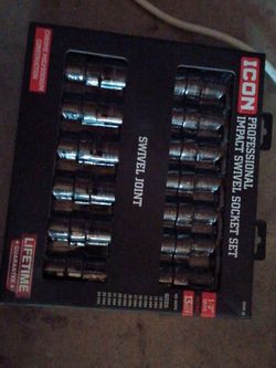 Swivel sockets icon 1/2 metric