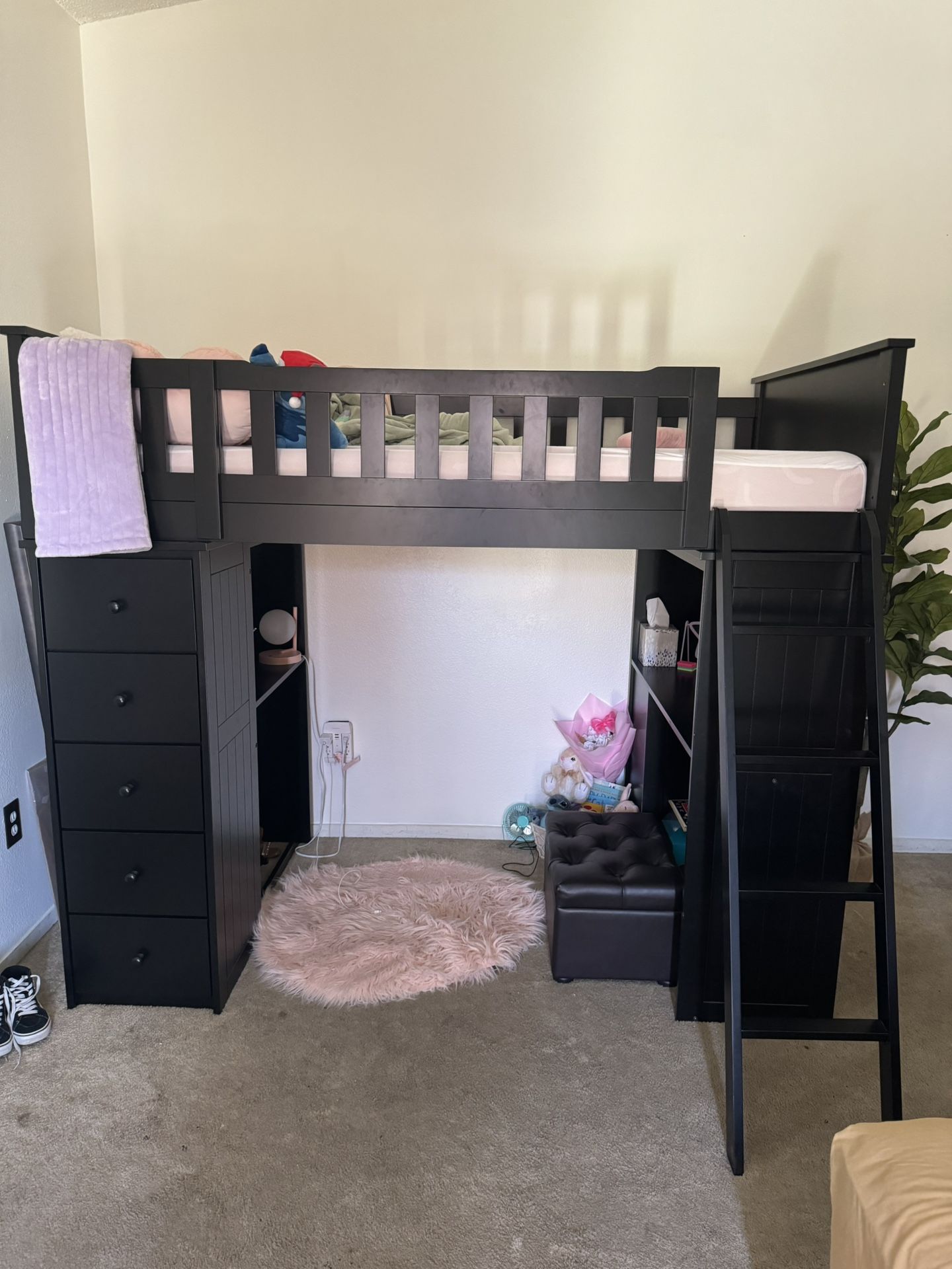 Espresso Twin Over Twin Bed