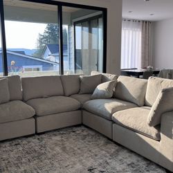 Thomasville Sectional Couch 6pc