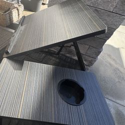 Adjustable Laptop Bed Desk w/ Cup Holder – Foldable Portable Table （ 95% new）Barely used