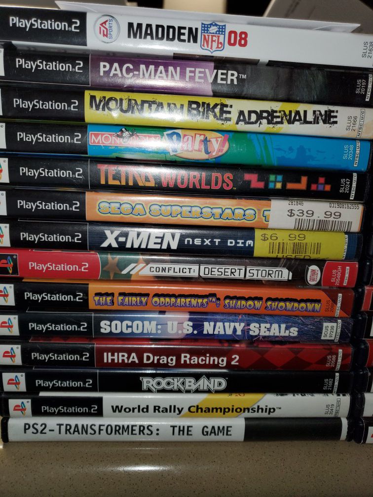 Sony Playstation 2 game LOT