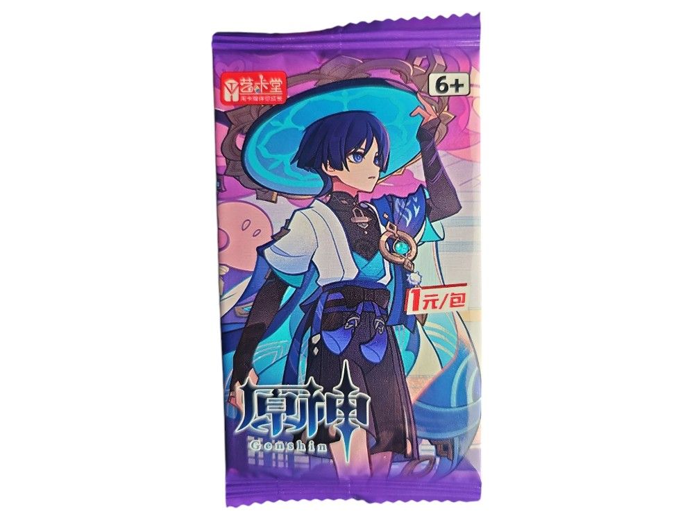 Genshin Impact Trading Cards Card Booster Pack 23 Packs Bulk