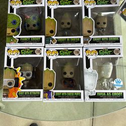 Funko Pop Marvel I Am Groot Set