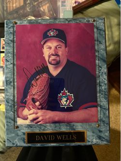 David Wells signed picture
