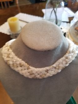 Twisted braided 3color choker or necklace