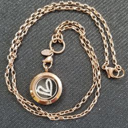 Locket On 30" Chain.