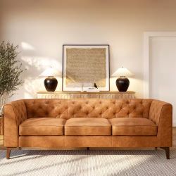 Poly and Bark Essex Sofa highest Quality Aniline Leather