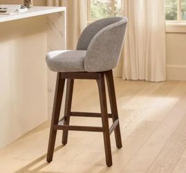 New in box Article, Alta Swivel Counter Stool-Walnut and Camellia Gray SKU2485
