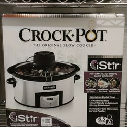 iStir Crock-Pot 6-Quart Digital Slow Cooker with Stirring System, Black for  Sale in Brooklyn, NY - OfferUp