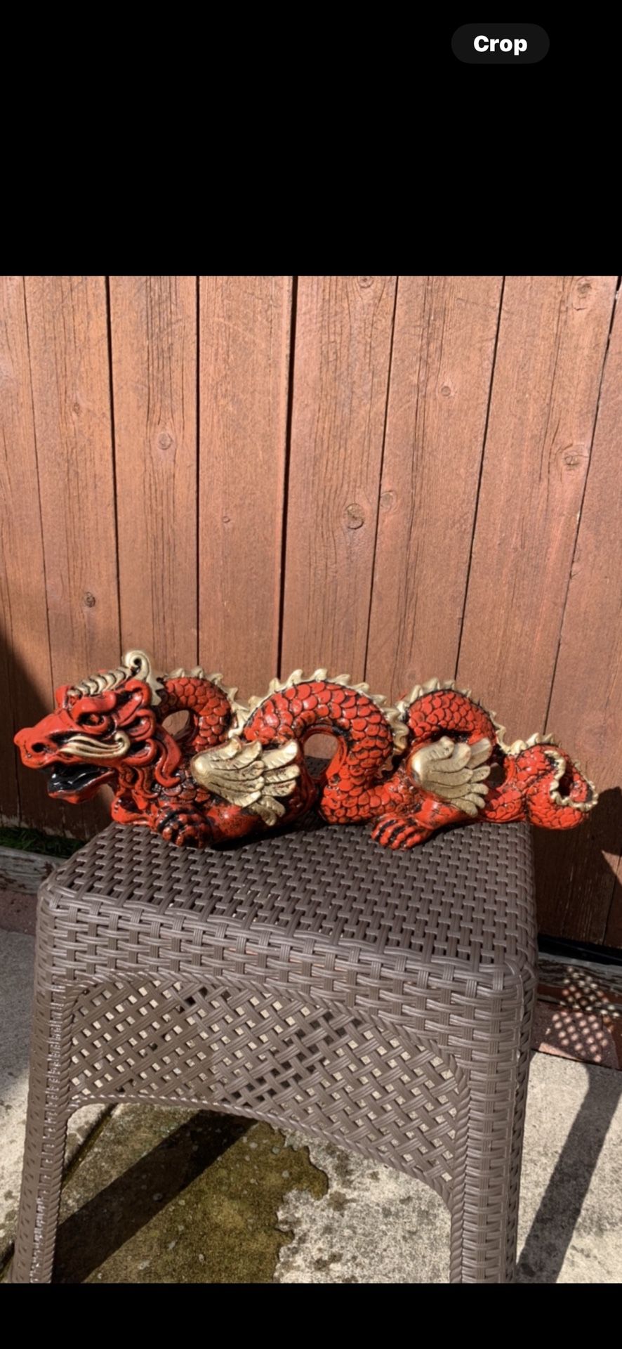 The Red Dragon Statue