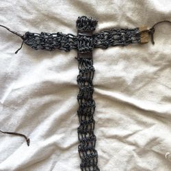 Unisex man’s women’s tie  Leather handmade art