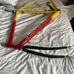 CAD3 CANNONDALE BIKE FRAME, FORK, SEAT POST