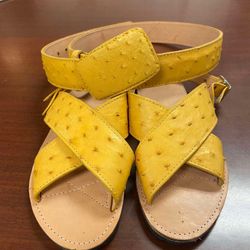 Bonitos Huaraches Y Cinto Piteados