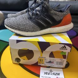 Adidas Ultra Boost Grey Orange Size 11 Used