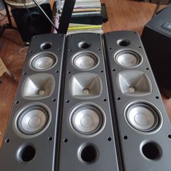 KLIPSCH QUINTET 5 PIECE HOME THEATER SPEAKER SYSTEM $500 FINAL PRICE SAME DAY SHIPPING 