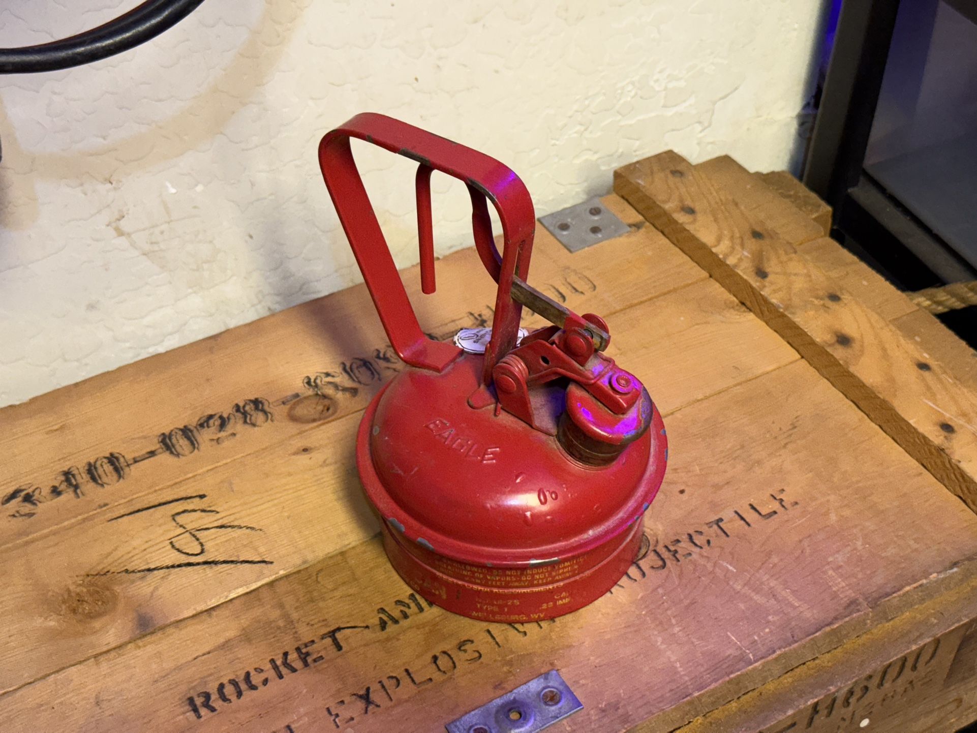 vintage Eagle Type I safety can