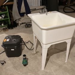 Slop Sink, Flotec Laundry Tray System (sump pump)