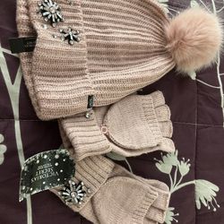 Victoria Secret Beanie And Gloves