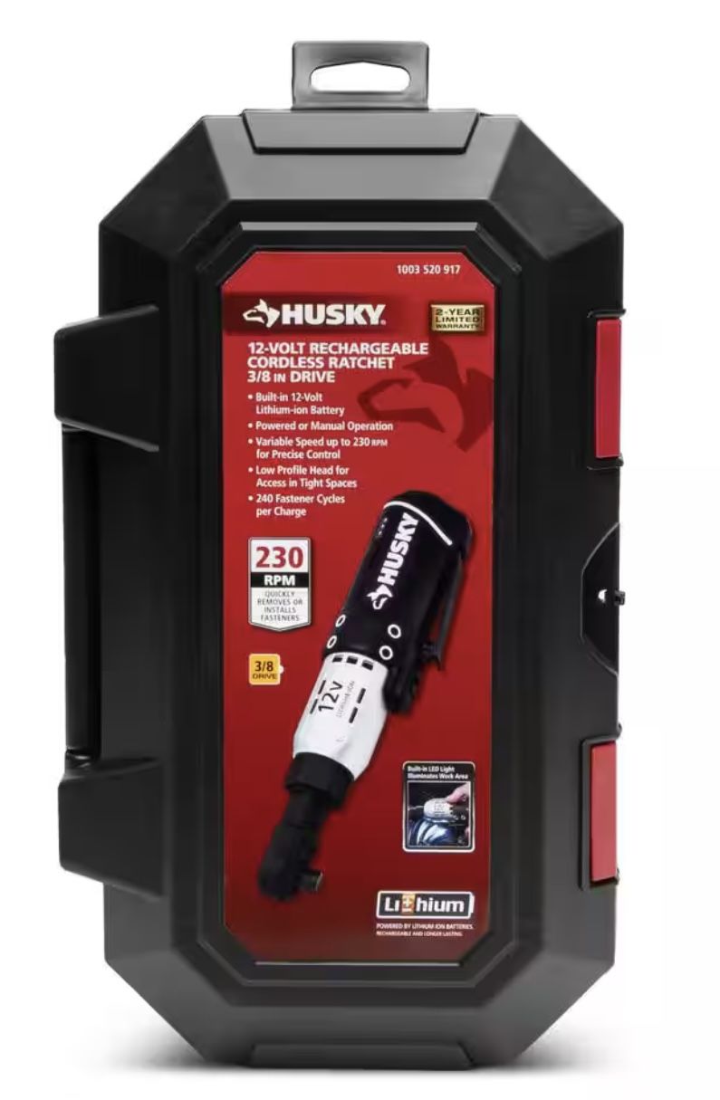 Husky 12-Volt Lithium-Ion Cordless Ratchet