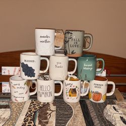 Rae Dunn Autumn Mugs, 2 PICS