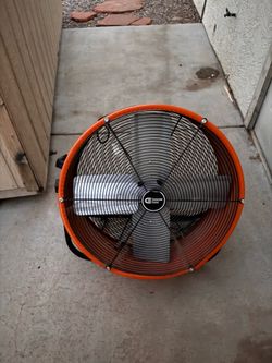 Commercial electric 24 in. 2-Speed Heavy Duty Tilt Drum Fan