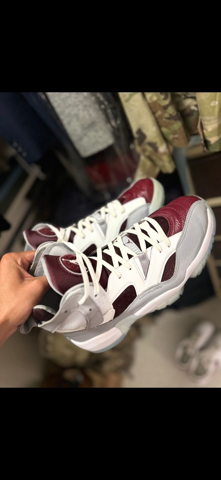 Jordans: Jumpman Two Trey GS 'White Cherrywood Red'