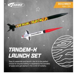 Estes Tandem-X Launch Set (Amazon and Crossfire ISX) Orange, 30 inches