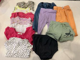 12 item baby girl clothing bundle