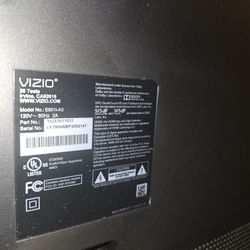 60 Inch VIZIO HD TV with ROKU and Remotes