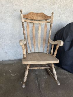 Wooden rocking chair